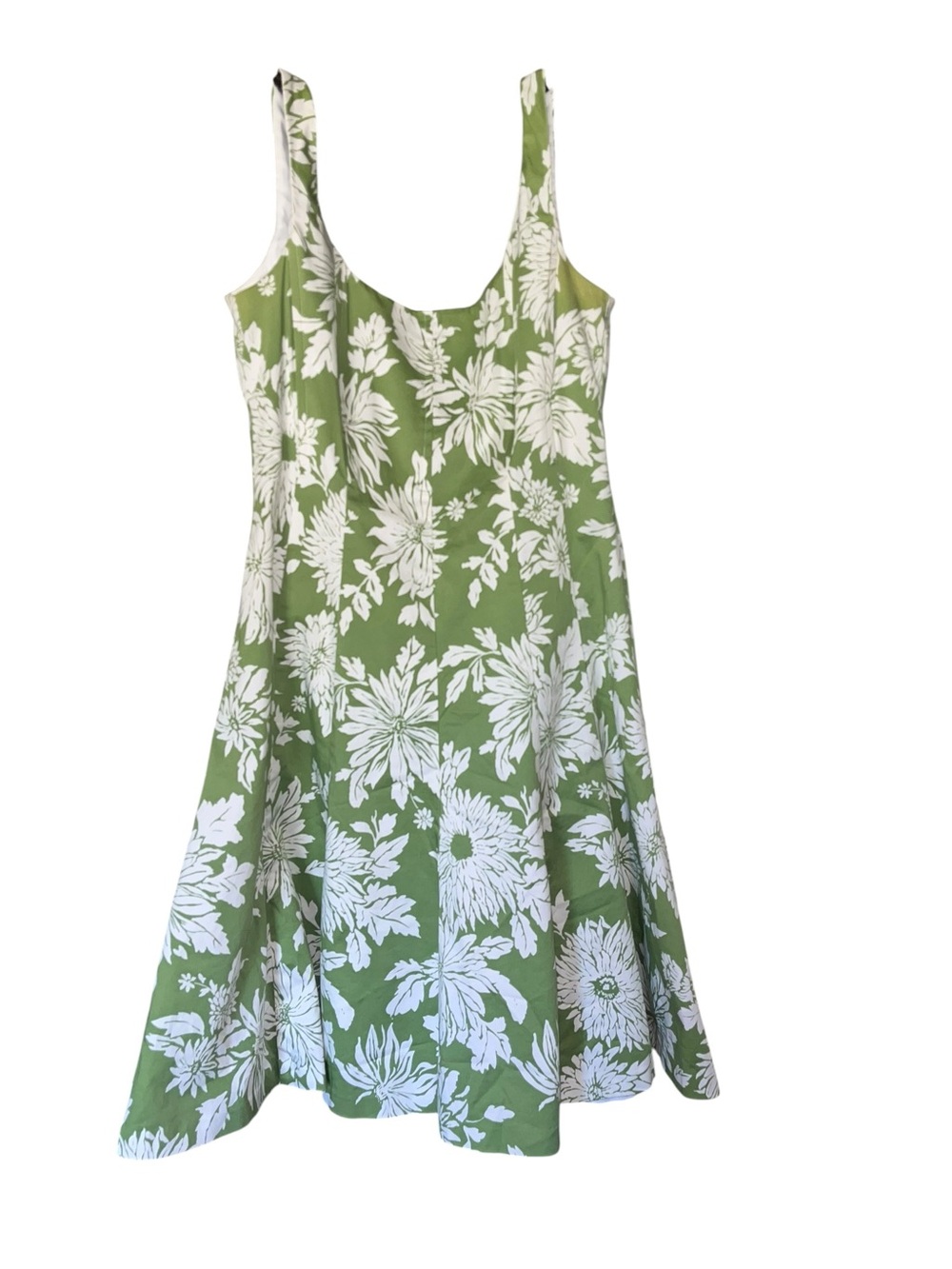 Jones Wear Women's Sleeveless Green Floral Fit & Flare Dress Size 6 - Picture 3 of 4
